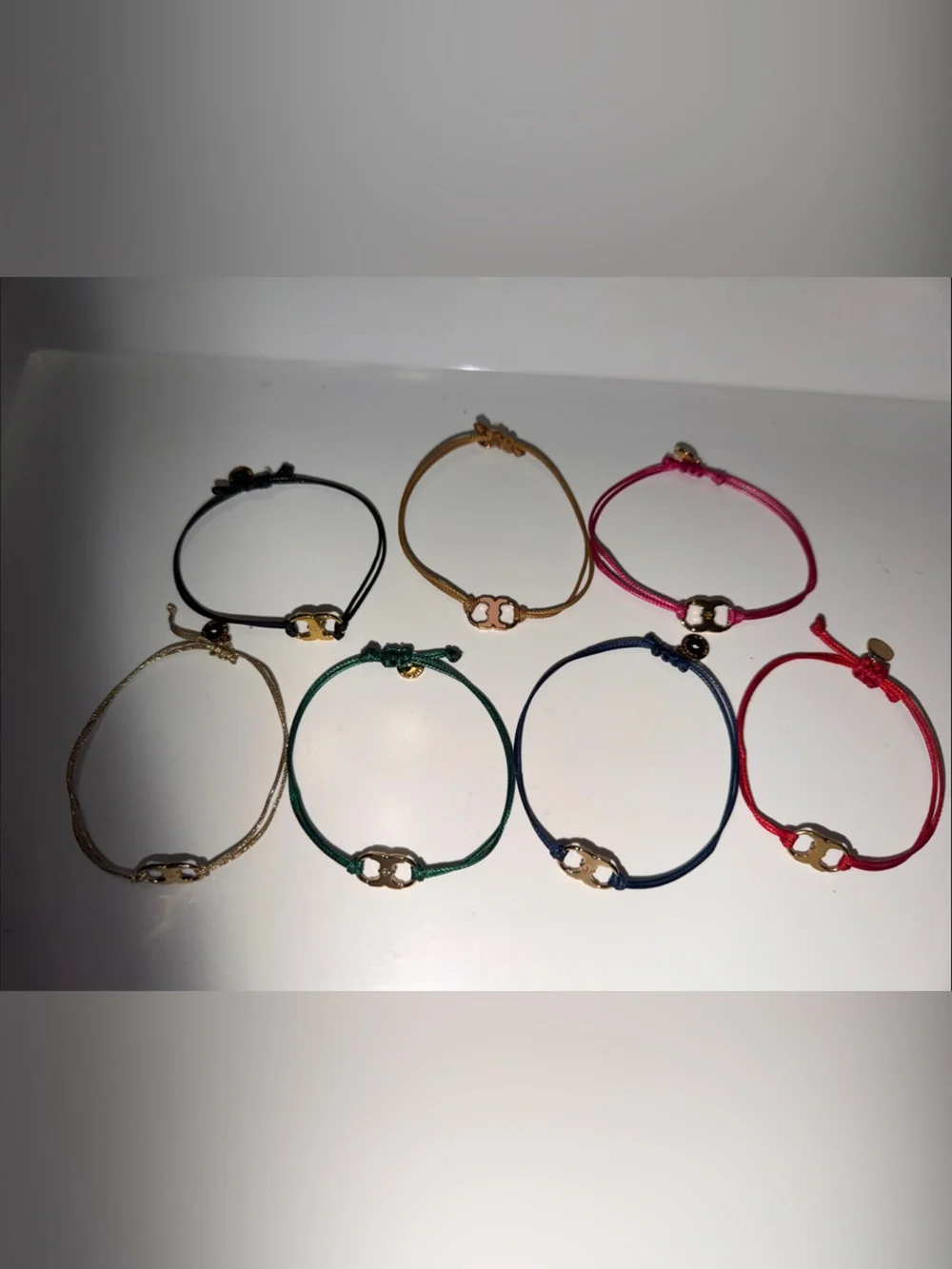 7 Tory Burch Gold Accent Cord Bracelet - Multiple Colors
